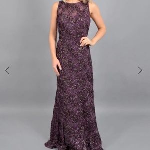 Ignite Evening maroon beaded formal dress. Get for Holiday party!